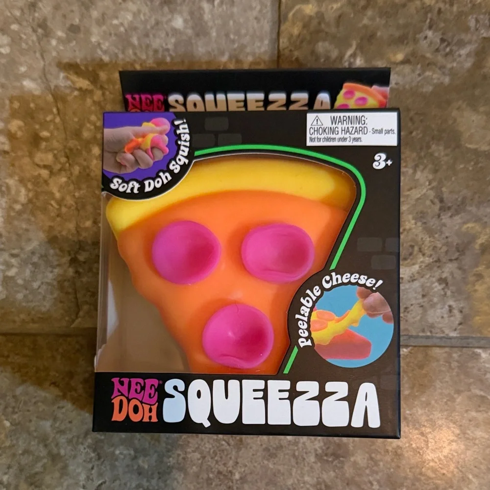 NeeDoh Lot. Squeezza, Comor Change (pink), Nice-Sicle, Glitter & Glow, Fuzz Ball